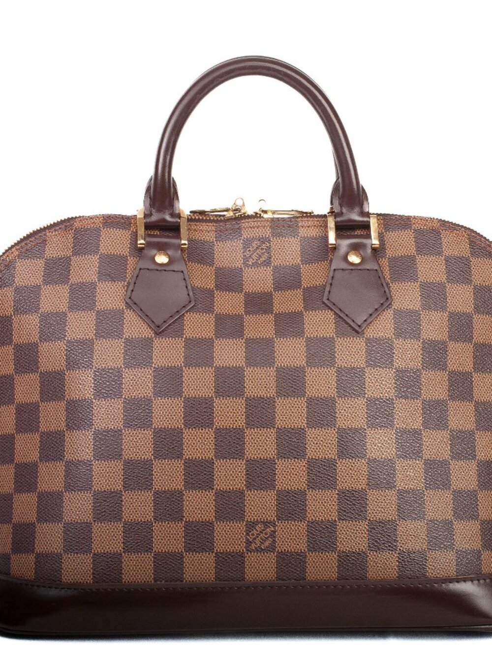 Authentic Louis Vuitton Damier Ebene Alma PM Handbag